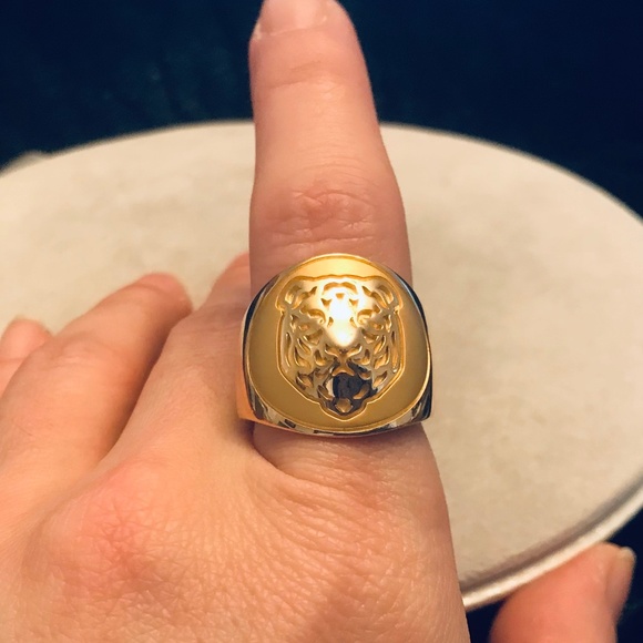 Unisex 🇪🇸 Carrera y Carrera 18K Gold Fiera Tiger Signet Ring - Picture 8 of 16